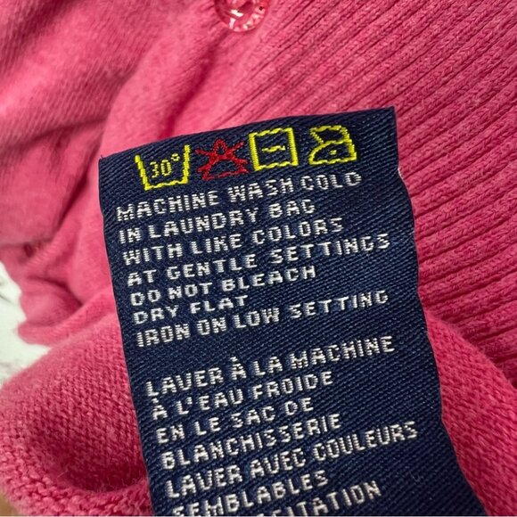 Kersh 81 nineteen cardigan pink button up Vibrant Pink Knit Top cinch waist - Picture 9 of 10